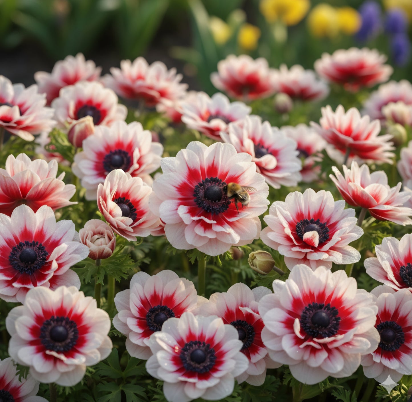 Anemone Fullstar Red White Corms (10)